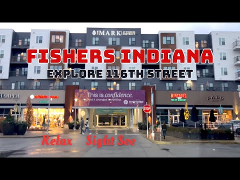 A Drive Through Fishers Indiana - Entertainment & Business District | 116th Street